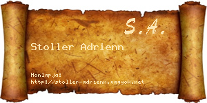 Stoller Adrienn névjegykártya